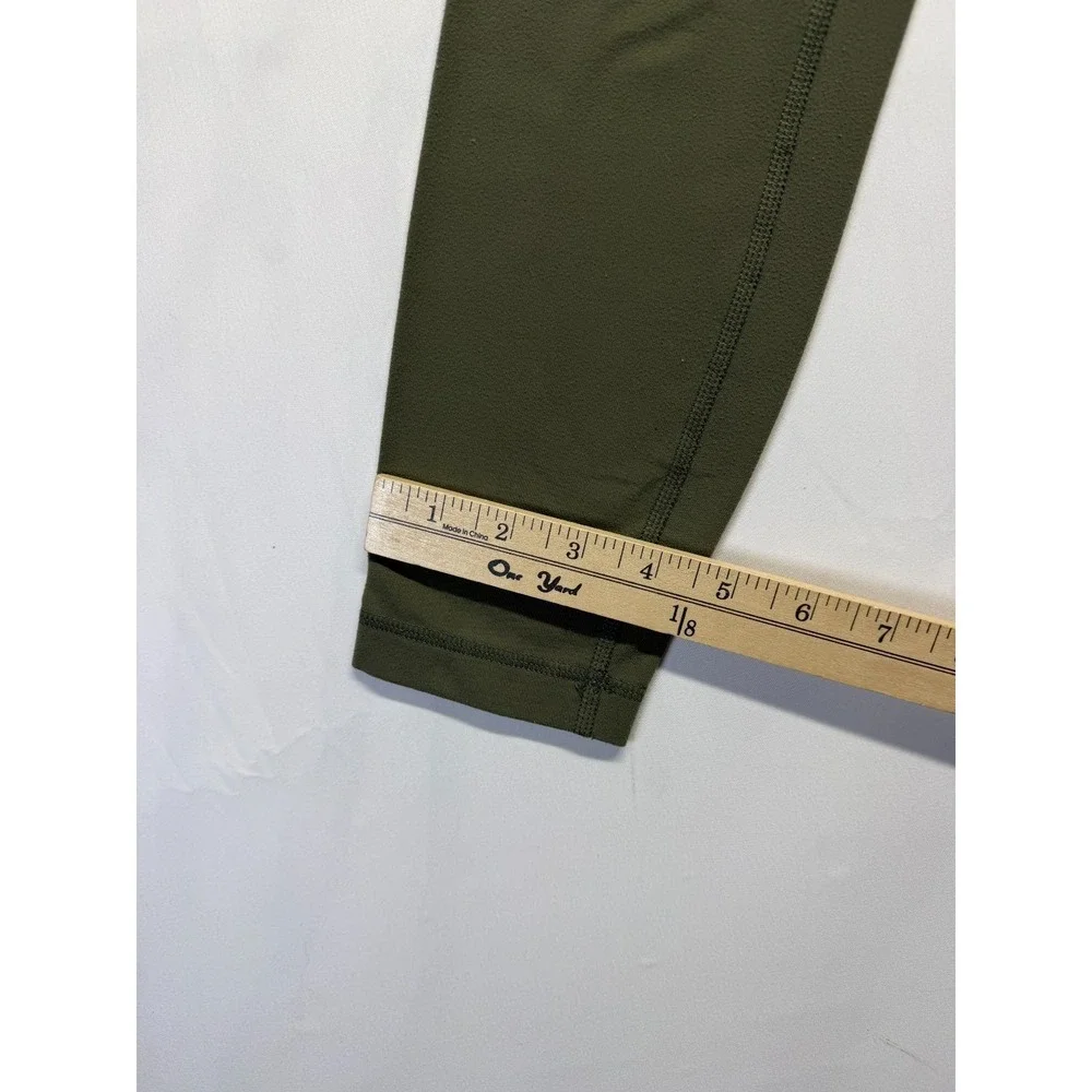 Lululemon‎ Align Leggings Womens 0 Olive Green Logo High Rise Sweat Wicking Yoga